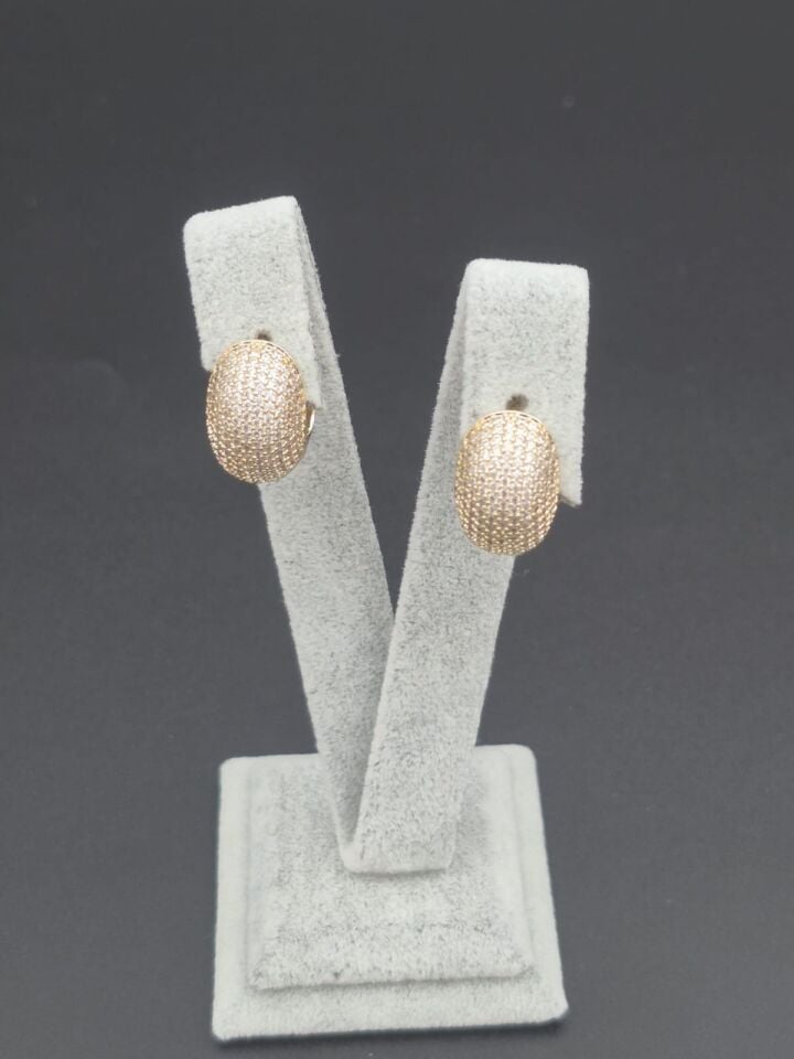 Gold Glam Bombeli Küpe