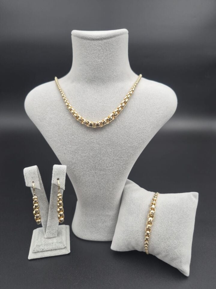 Küp Işıltısı Zincir Set