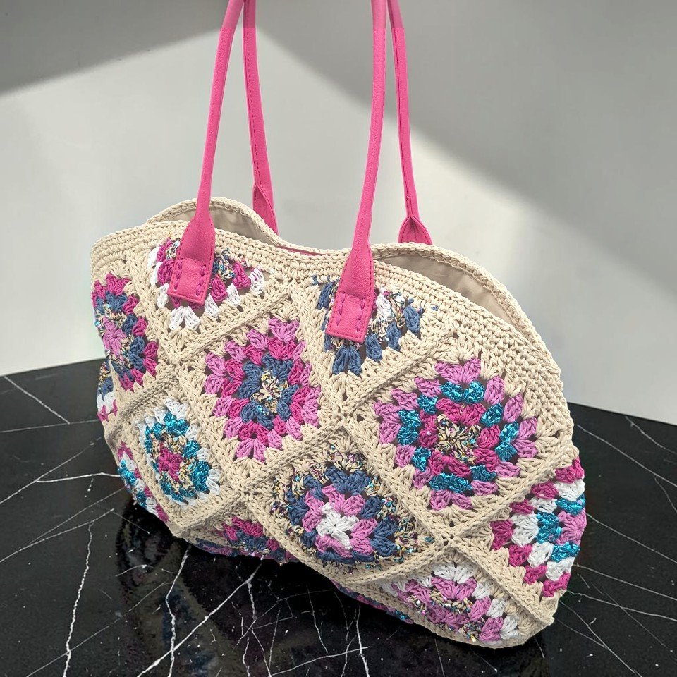 Renkli Kilim Desen Çanta