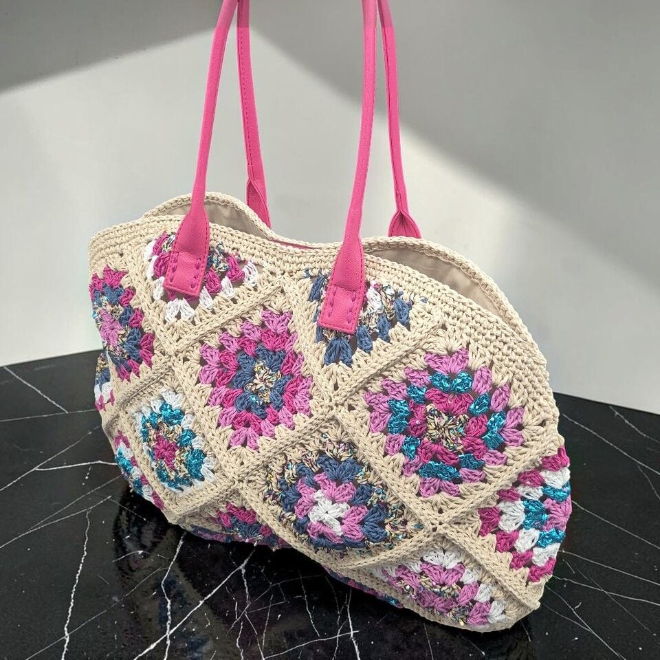 Renkli Kilim Desen Çanta