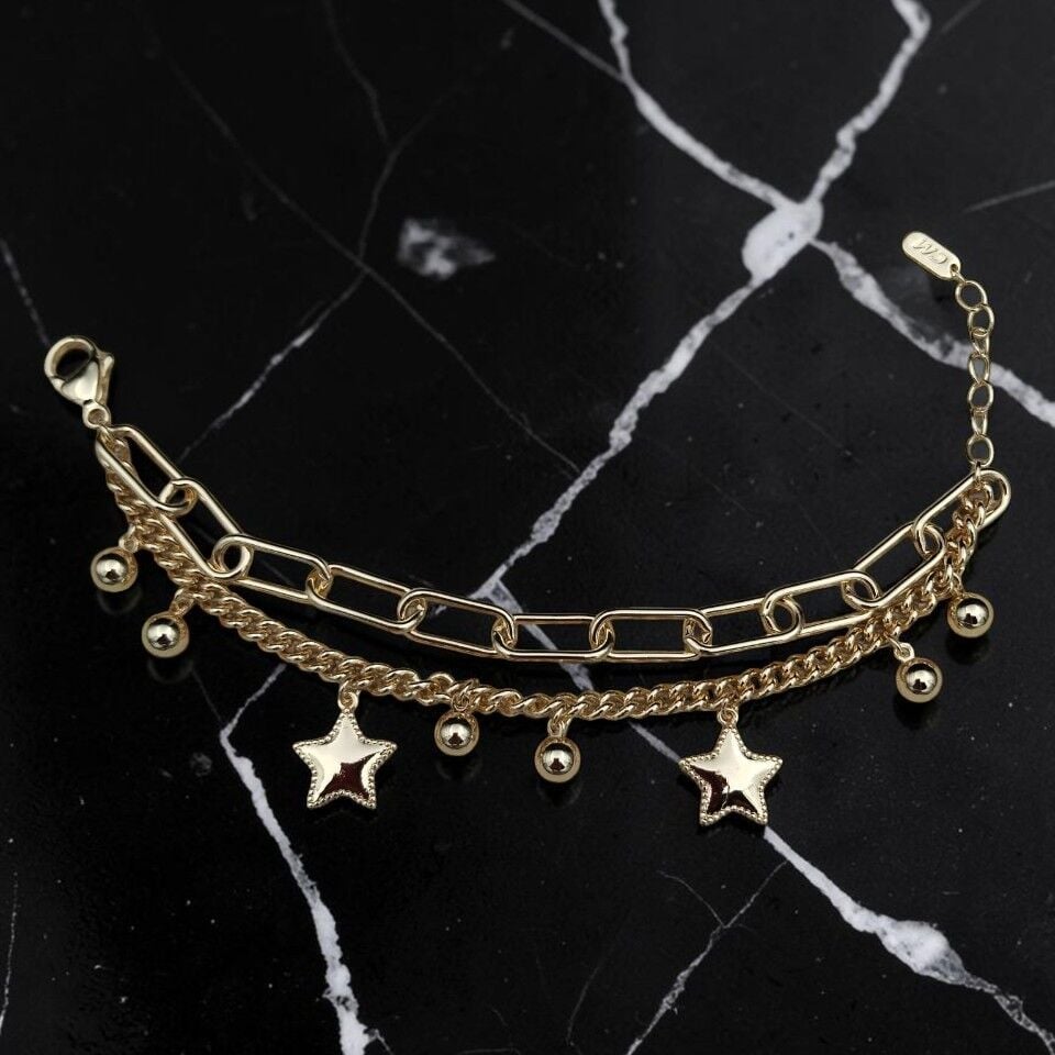 Lujeria Gold Stone-Link