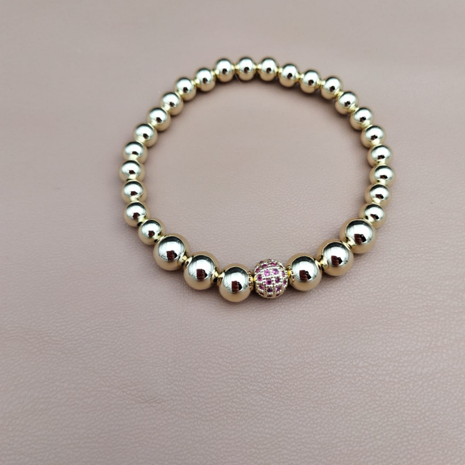 Gold Boncuklu Bileklik